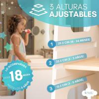 Torre de Aprendizaje Montessori Taburete Infantil de Madera Juguetes Montessori para 1 Año - details 3
