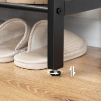 Zapatero, Zapatero de 6 Niveles, Estantería para Zapatos, Estantes de Malla Ajustables, para Entrada, Pasillo, Dormitorio, Estructura Metálica, Marrón Rústico y Negro - details 38
