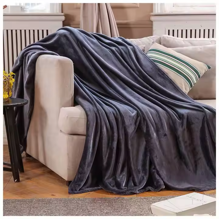 Manta de Microfiber Selimut Suave y Cálida para Descuento Manta Individual de Tamaño Queen Bulu Lembut Gebu Baldu Normales Productos de Dangerous Goods - 1