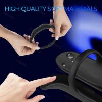 Embalaje privado Sexy HESEKS doble Motor anillo vibratorio funda vibrador extensor agrandar retraso eyaculación erección juguetes sexuales para hombres - details 3
