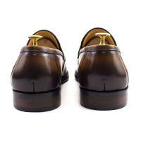 Nuevos mocasines británicos retro de un pedal con punta redonda - details 8
