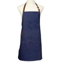 Cómodo delantal vaquero a prueba de aceite, delantales extendidos elegantes Unisex para camarero, delantal de algodón transpirable para tienda de flores para artistas, cafetería - details 5
