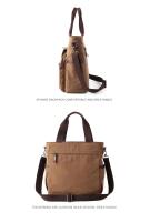 Bolso de mensajero de lona para hombre, bandolera Unisex, bolso de hombro para viaje, trabajo, universidad, Vintage, maletín - details 14