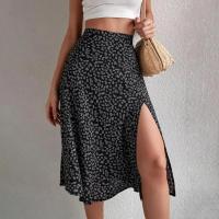 Falda de verano con estampado Floral para mujer, falda holgada de cintura alta, transpirable, elegante, ropa femenina - details 12