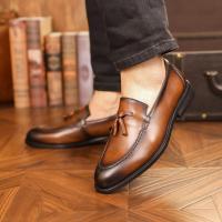 Zapatos de cuero de alta gama, mocasines casuales de negocios, talla extra grande para un pie - details 22