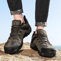 Zapatos de Senderismo para Hombres HikeUp Zapatillas Tácticas de Cuero de Ante - details 19