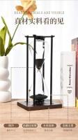 Temporizador de alta gama de 30 a 60 minutos, reloj de arena de cristal de arte Retro, adornos para el salón, regalo - details 2