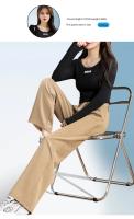 Pantalones Casuales de Pierna Ancha y Cintura Alta para Mujer Primavera-Verano 2025 - details 13