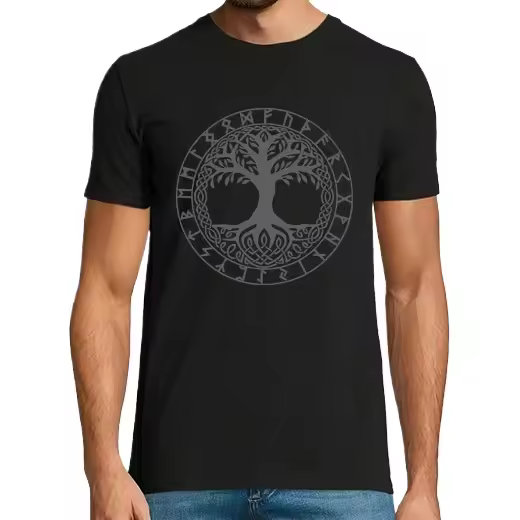 Yggdrassil Camisetas hombre clásica premium de vikingos - 1
