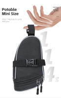 WEST BIKING-bolsa para SILLÍN de bicicleta, bolsa de almacenamiento para herramientas de ciclismo, de liberación rápida, reflectante, impermeable, accesorios para bicicleta de montaña y carretera - details 3