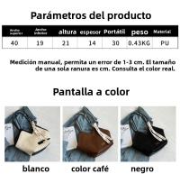 Bolso de Cuero para Mujer de Gran Capacidad Bolso Complemento Casual para Todos los Mancuernos - details 1