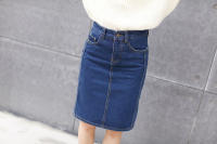 Falda Vaquera Mujer 2025 Primavera - Falda Tubo Ajustada con Abertura Trasera, Denim Elástico de Alta Calidad, Corte A-Line Mid-Length para Estilo Casual o Elegante - details 15
