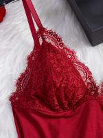 Conjunto de camisón y braguita de diseño encantador con tirantes finos y cuello en V, ropa sexy para mujer - details 3