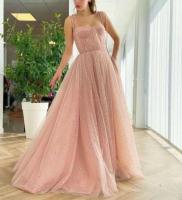 Vestido de noche formal elegante, vestido de fiesta dulce de gasa sin mangas para mujer con y y - details 1