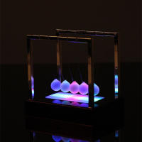 Péndulo de equilibrio luminoso de Newton, adornos creativos de escritorio para decoración del hogar, regalos artesanales de movimiento perpetuo - details 2