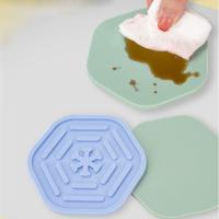 Posavasos de silicona antideslizante, copo de nieve suave, soporte para olla, vajilla, alfombrilla de aislamiento, accesorios de mesa hexagonales, Mantel Individual para taza - details 6