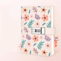 Cuaderno B6 de 224 páginas para proteger secretos, diario grueso, libro de contraseña con patrón impreso de cuero PU con cerradura, papelería - details 13