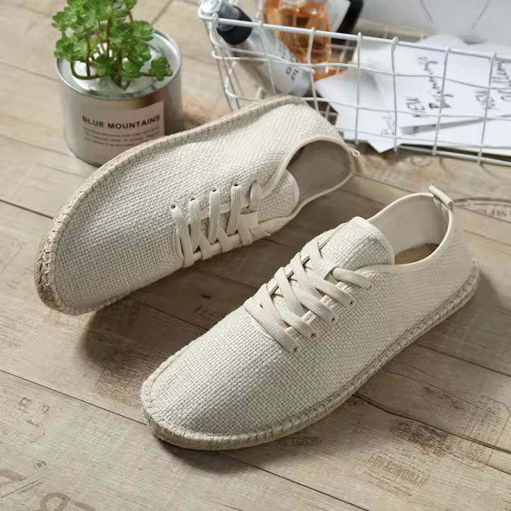 Zapatos de lona para hombre, zapatillas de pescador para exteriores, ropa de verano, zapatos casuales transpirables de moda, zapatos de viaje - 1