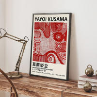 Yayoi Kusama Exhibition Posters japones Eye Art Canvas Painting Abstract Modern Museum Print Picture for Room Home Wall Decoration - details 4