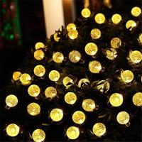 Luces De Cadena LED Globular Solar Con 60 LED 8 Modos De Iluminación IP65 Luz Faeita Para Decoración De Jardín Y Fiesta De Navidad - details 1