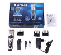 Kemei-cortadora de pelo eléctrica inalámbrica para hombres, adultos y niños, máquina de corte de pelo recargable con cuchilla de cerámica, barbero - details 5