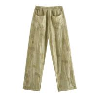 Conjunto de Moda Retro de Verano 2024 para Mujer Camisa Suelta con Estilo Largo, Pantalones de Cintura Elástica - details 15