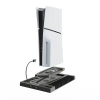 Base de refrigeración para PS5 Slim, base de carga con organizador de disco, mango, cargador de asiento, soporte para auriculares - details 6