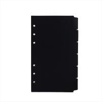 Divisores de página para planificador, papel interior negro, divisor de papel para cuaderno, divisor de hojas sueltas, carpeta, separador de índice, divisor de índice - details 2