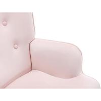 Sillón de terciopelo rosa - details 3