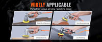 SucceBuy Mini lijadora de aire, 1"/2"/3" orbital aleatoria, pulidora neumática de alta velocidad de 15000 RPM, para trabajos de carrocería, kit de 58 piezas con esponjas onduladas, papeles de lija, almohadilla de lana - details 4