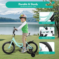 Bicicletas infantiles de 16 pulgadas para niños, de 5 a 8 años, con ruedas de apoyo - details 5