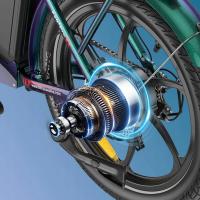 FAFREES F20 Pro+ Bicicleta Eléctrica Plegable, Freno de Doble Disco+SHIMANO de 7 Velocidades, Neumáticos de 20*3,0 Pulgadas, Velocidad Máxima de 25km/h, Batería de 36V 22.5Ah, Pantalla LCD, Alcance de 85-100km, Púrpura - details 2