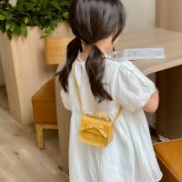 Dulce bolso de hombro con lazo de cuero PU, bolso cruzado con lazo de Color sólido, monedero, cartera, Bolso pequeño para niños, ropa de calle - details 11