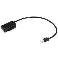 Cable adaptador convertidor USB 2,0 a Mini Sata II 7 + 6 De 13 pines para ordenador portátil, CD/DVD ROM, unidad Slimline - details 2