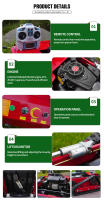 Cortacésped de Gasolina Autopropulsante Potente Emisiones Euro 5 Adecuado para Jardines Domésticos, Campos de Golf, Granjas Material Metálico - details 4