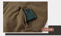Chaqueta de invierno para hombre, chaqueta de béisbol de alta calidad, chaqueta Bomber gruesa y cálida con bordado de solapa para hombre, chaquetas gruesas de lana para hombre - details 23