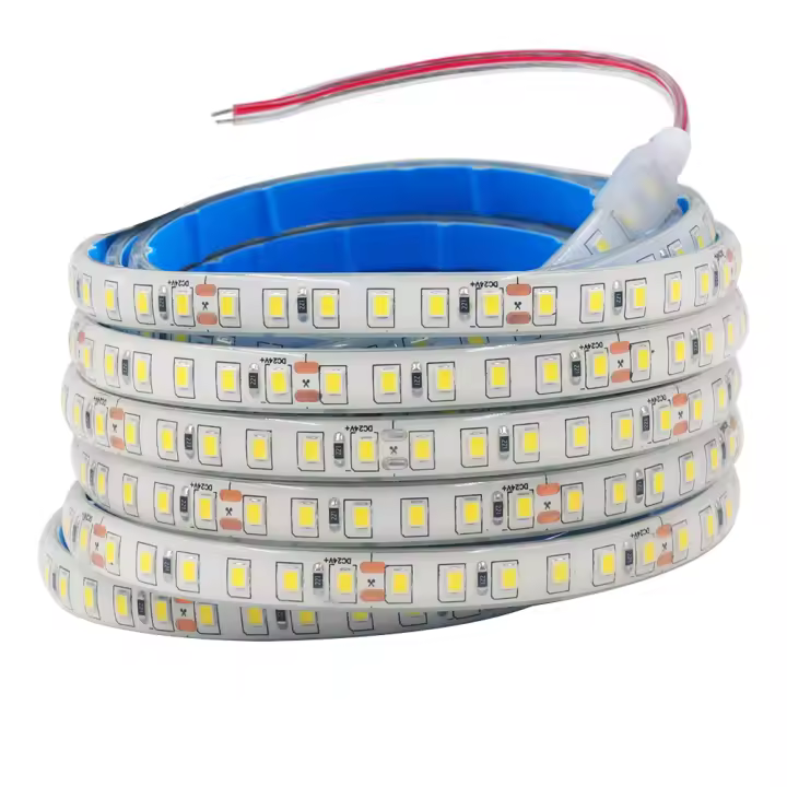 GAHADA Tira LED flexible segura para agua Impermeable IP68, 12V 24V, 120LEDs/m, Tubo de silicona, seguridad al aire libre y bajo el agua - 1