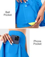 Gimnasio Deportes Mujer Fiess Bolsillos Correr al aire libre Falda de tenis Secado rápido Estiramiento Pantalones cortos de verano - details 12