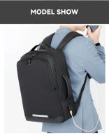 Mochila De Negocios impermeable para hombre, bolsa reflectante para ordenador portátil de 15,6 pulgadas, con carga USB, multifun - details 20