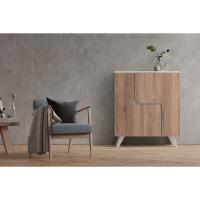 Aparador Comoda en Roble y Blanco 80 x 94 x 34 cm - details 5