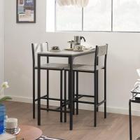 OGT03-N Juegos de Muebles Altas, Mesa de Cafetería, Juego de Balcón de 3 Piezas, Juego de Bar, 1 Mesa y 2 Sillas, ES - details 21
