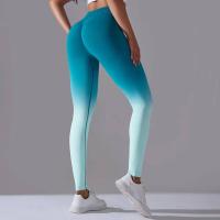 Yoga degradado para mujer, leggings de gimnasio de cintura alta, pantalones deportivos sin costuras, pantalones de entrenamiento para correr - details 32