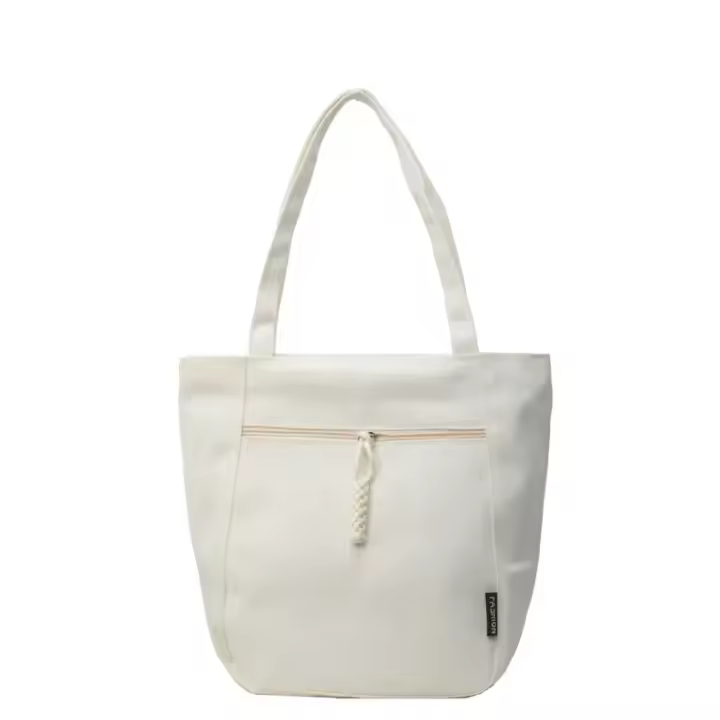 Bolso de lona Vintage liso de invierno, bolso de estudiante de arte de ocio a la moda, bolso de mano de gran capacidad para ir al trabajo para mujer - 1