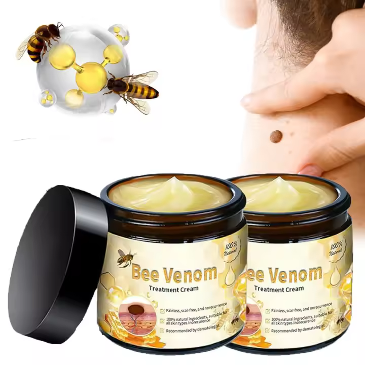 Crema de tratamiento con veneno de abeja, nuevo gel reparador natural profesional 2025, adecuado para todo tipo de piel (2 botellas) - 1