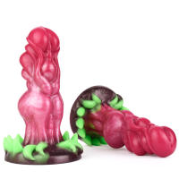 Juguetes sexuales, silicona líquida base luminosa monstruo consolador músculo femenino masturbador suave anal plug juguetes sexuales grandes - details 12