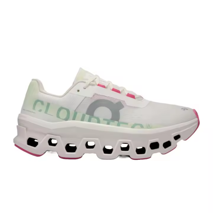Zapatillas Blancas Running Cloudmonster Blanco/Lima Mujer Ligera Y Duradera - 1