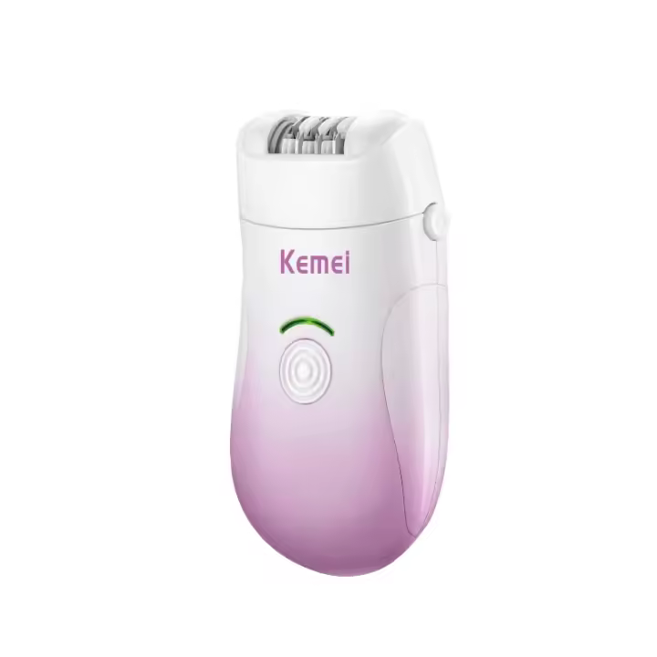 Kemei-depiladora de Bikini recargable para mujer, afeitadora para axilas, piernas, axila, pelo, pie, removedor de callos, dermoabrasión - 1