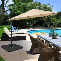 Soporte de Parasol Recargable Cuadrado 80kg de Arena/60L de Agua Total Diseño Trenzado - details 1
