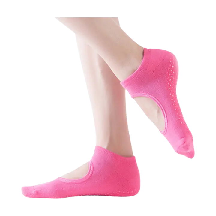 Mujer Calcetines de yoga Antideslizante Cinco dedos Sin respaldo Silicona Antideslizante 5 Toe Calcetines Ballet Gimnasio Aptitud Deportes Algodón Calcetines - 1
