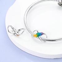 Encantos de Pulgas de Plata Esterlina S925 100% para Mujeres Joyería Fina de Cumpleaños Ajuste a Pulseras Originales de 3mm DIY con Cuentas Material Principal de Metal: Zircon - details 8